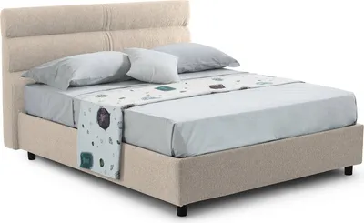 Produktbild von Bedero - Doppelbett, Taupegrau, Matratze inklusive  Italy
