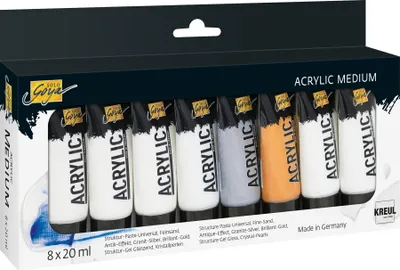 Immagine prodotto di KREUL 85931 KREUL SOLO Goya Acrylic Medium, 20 ml, 8er Set