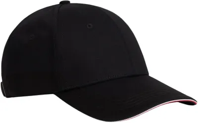 Zdjęcie produktu dla Czapka męska Tommy Hilfiger Corporate, sześciopanelowa, wykonana z bawełny, kolor: czarny