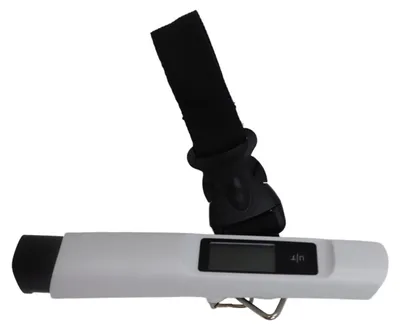 Obrázok produktu pre Elektronická váha na batožinu, nosnosť 50 kg, biela