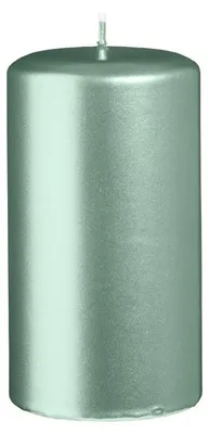Produktbild von Stumpenkerzen Metallic Matt Candy Green 130 x Ø 70 mm, 6 Stück