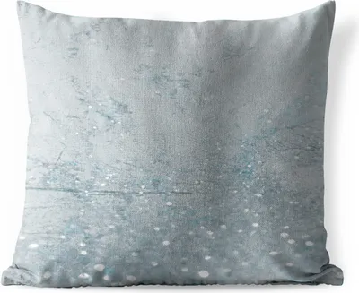Produktbild von MuchoWow® Outdoor Kissen - Marmor - Blau - Glitter - 50x50 cm - Wetterfest - Lounge Kissen - Komfortabel - Kissen mit Bild
