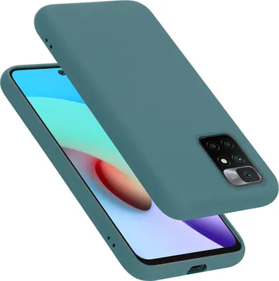 Produktbild von Cadorabo Schutzhülle für Xiaomi RedMi 10 / RedMi NOTE 11 4G Hülle in Grün Handyhülle Case Cover TPU Etui