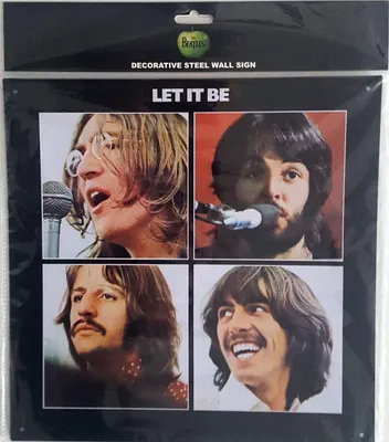 Image de The Beatles - Plaque "Let It Be", acier RO9220 (taille unique) (Coloré)