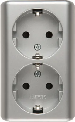 Zdjęcie produktu dla Kontakt-Simon EGSZ2NZ/43, Srebrny, Plastik, IP20, 250 V, 63 mm, 43,5 mm