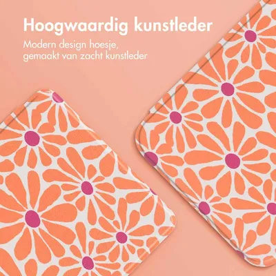 Productafbeelding van imoshion Design Slim Hard Case Bookcase voor de Pocketbook Verse / Verse Lite / Verse Pro / Vivlio Light / Light HD - Orange Flowers Connect