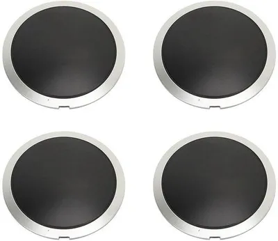 Imagen del producto de Tapa para buje de rueda, de 4 piezas, color blanco, fácil de instalar, para modelos de 2007 a 2019