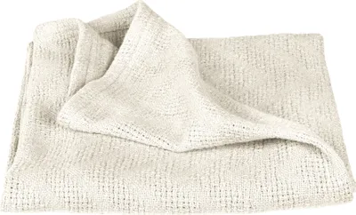 Produktbild von roba Babydecke 'Seashells Oyster' 80 x 80 cm - Kuscheldecke in Strickoptik aus Baumwolle - GOTS & 100 - Weiß