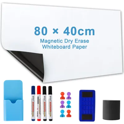 Produktbild von Whiteboard 80 x 40 cm, magnetisch, selbstklebend, abwischbar, für Büro