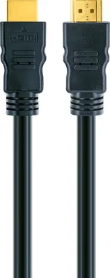 Produktbild von Schwaiger HDM100 013, 10 m, HDMI Typ A (Standard), HDMI Typ A (Standard), 3D, 10,2 Gbit/s, Schwarz, Gold
