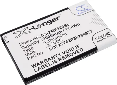 Produktbild von TECHTEK Akku Kompatibel mit [ZTE] MF923, VELOCITY, für [AT&T] Velocity 4G LTE Ersetzt Li3723T42P3h794977, für LI3728T42P3H794977