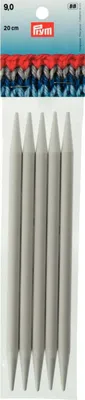 Produktbild von Strumpfstricknadeln 9,00 mm 20 cm grau 5 St