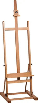 Produktbild von Atelier Staffelei geöltes Buchenholz 190 cm, stufenlos höhenverstellbar, für Keilrahmen bis 120 cm