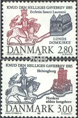 Produktbild von Briefmarken Dänemark 1985 Mi 840-841 (kompl.Ausg.) postfrisch König Knut IV