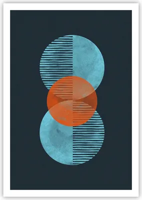 Produktbild von Poster - Poster ohne Rahmen - Abstraktion Räder Gürtel - 70x100 cm - Wand Bild - Wanddeko - Wandbilder - Kunstposter - Wandposter - Bilder - Kunstdruck - Wanddekoration - Wandbild - P2XPA70x100-4670