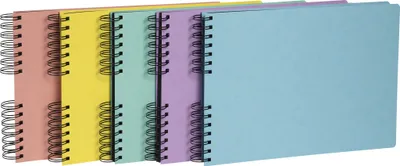 Produktbild von Exacompta 6x Fotoalbum Spiralbindung 50 Seiten schwarz 32x22cm sortiert 16540E