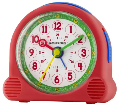 Produktbild von JACQUES FAREL Kinderwecker Wecker Happy Analog Quarz Mädchen ACL 03 rot