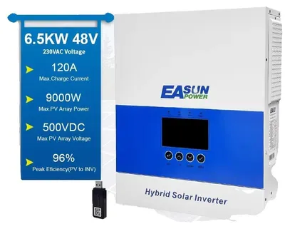 Produktbild von Hybrid-Solarwechselrichter, 120A MPPT, WiFi-Überwachung, SMS 6.5KP