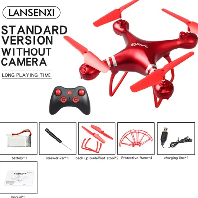 Produktbild von LF608 Wifi FPV RC Drone Quadcopter mit 0,3MP/2.0MP/5.0MP Kamera erhält die längere Spielzeit Rot ohne Kamera