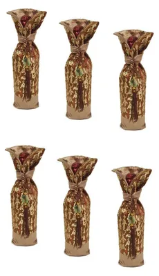 Produktbild von 06-06 Weinflaschen Beutel 6 Stk Weinkleid Weintüte Flaschentüte Geschenktüte