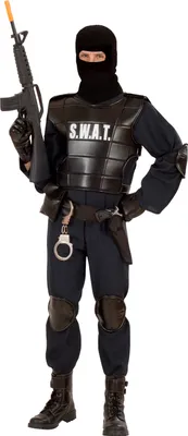 Zdjęcie produktu dla S. W. A. T. Tajniak SWAT Policjant Mężczyźni + Dzieci Agent specjalny S - 48/50