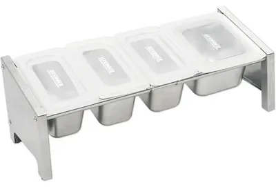 Produktbild von Pizzabelag Topping Station TENNEKER Edelstahl ausziehbar