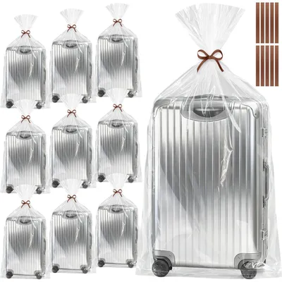 Aufbewahrungstaschen 10er-Pack, 120x90 cm, transparent, wiederverwendbar