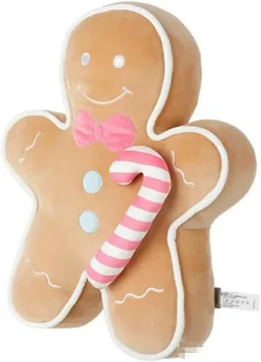Produktbild von SolidKeus – Plüsch-Weihnachtskissen, Lebkuchenmann und Elch-Design