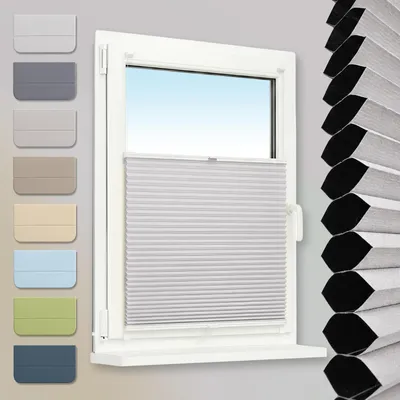 Productafbeelding van Honingraatplissé - Zonder boren - 45 x 130 cm - Wit
