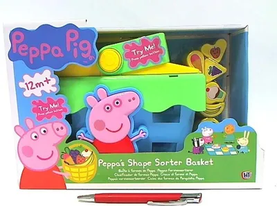 Produktbild von Peppa Pig Shape Sorter Korb für Kinder