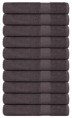 Immagine prodotto di vidaXL Asciugamani FROGN, 10 pezzi, antracite, 100x200 cm, 360 g/m²