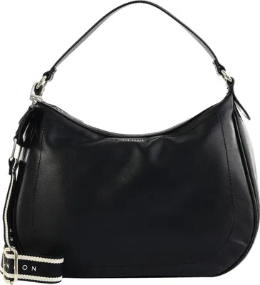 Produktbild von Ted Baker Leder Schultertasche Umhängetasche Lyshia Webbing Leather Hobo Bag Black schwarz