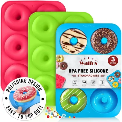 Immagine prodotto di Set di stampi per ciambelle in silicone WALFOS per torte, bagel e muffin