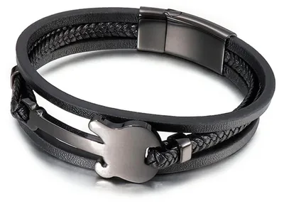 Produktbild von Geflochtenes Lederarmband für Damen und Herren