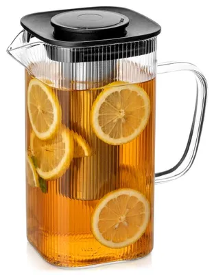 Produktbild von Vilde | Teekanne mit Sieb 1,5 L - Glaskanne - Hitzebeständig - Edelstahlfilter