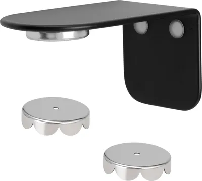 Image de bremermann Porte-savon magnétique PUREZZA - savon suspendu librement par aimant - coller ou percer, noir mat
