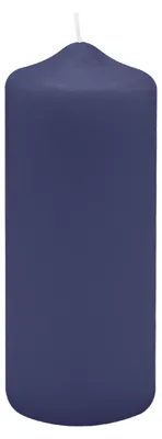 Produktbild von Spitzkopf Stumpen Kerzen Nachtblau Dunkelblau 15 x Ø 5 cm, 12 Stück