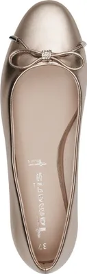 Produktbild von Tamaris Damen Ballerina Schleife Strassbesatz weiches TOUCHit Fußbett 1-22105-44, Größe:37 EU, Farbe:Gold
