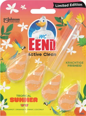 Produktbild von WC-Ente - Active Clean Tropical Summer - Toilettenstein - Sommerfrische - 38 gr - 1 Stück