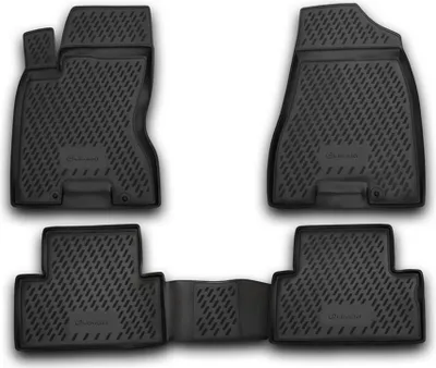 Produktbild von Fußmatten Set Element TPE Gummi 3D, wasserdicht, hoher Rand, rutschfest, passgenau – kompatible mit NISSAN X-Trail T31 (II, IIp), 2007-2013, 4 tlg.