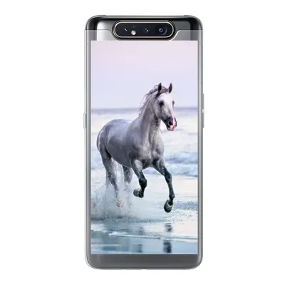 Produktbild von MuchoWow® Handyhülle Schutzhülle Hülle für Samsung Galaxy A80 Pferde - Luft - Meer Silikon Softcase Handy Hülle - Schutzdeckel