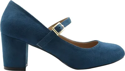 Produktbild von Where´s That From - Damen Riemchenschuhe "Araceli", Wildleder WM127 (38 EU Extraweit) (Marineblau)