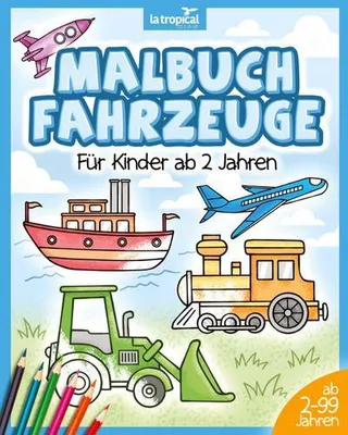 Produktbild von Malbuch Fahrzeuge für Kinder ab 2 Jahren