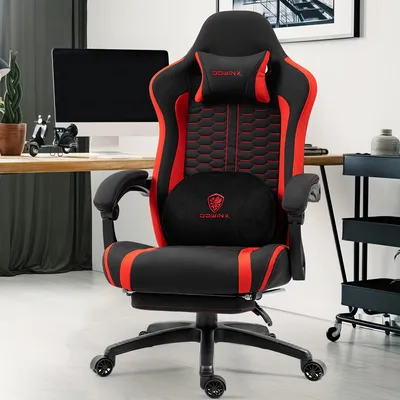 Immagine prodotto di Sedia da ufficio ergonomica - Sedia confortevole - Sedia da ufficio con poggiatesta - Sedia girevole per ufficio