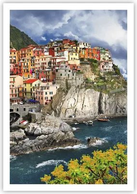Produktbild von Poster - Poster ohne Rahmen - Italien küste felsen landschaft - 70x100 cm - Wand Bild - Wanddeko - Wandbilder - Kunstposter - Wandposter - Bilder - Kunstdruck - Wandbild - P2XPA70x100-2710