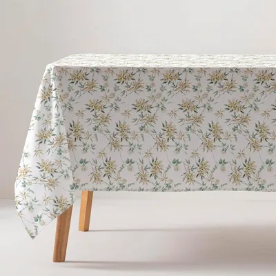 Produktbild von Tischdecke für den Esstisch Baumwolle Rechteckig Fleckenabweisend Elegant 140x300 cm