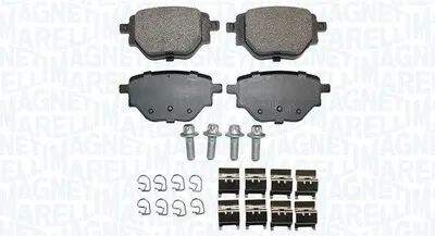 Produktbild von MAGNETI MARELLI Bremsbeläge Satz Hinten Bremsklötze für OPEL Corsa F 363916061244