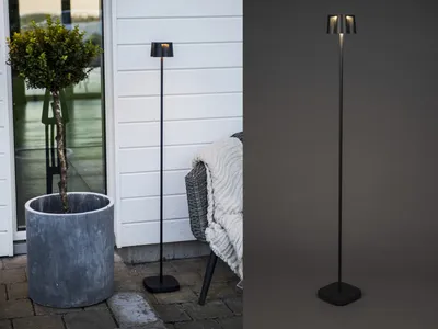Produktbild von KONSTSMIDE Nice Akku Stehleuchte IP54 schwarz dimmbar 2700/3000