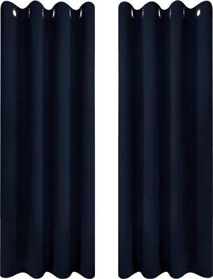 Produktbild von Famanu Verdunkelungsgardinen 100% lichtundurchlässig - Set von 2, 145 x 117 cm