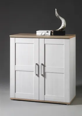 Produktbild von Sideboard Roman 93cm mit 2 Türen - weiß/braun